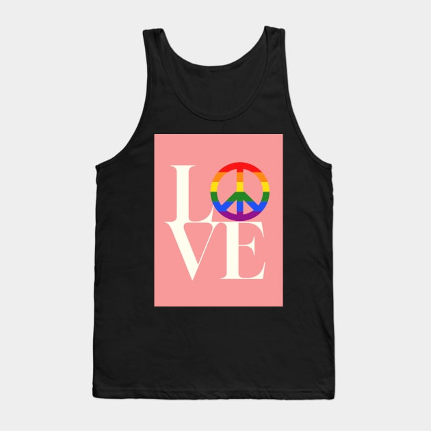 Peace and love - symbol for diversity and inclusion Tank Top by punderful_day